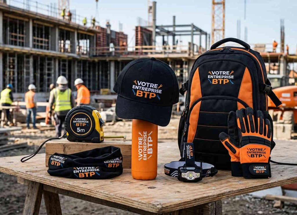 Goodies pubicitaire pour une entrepise de BTP