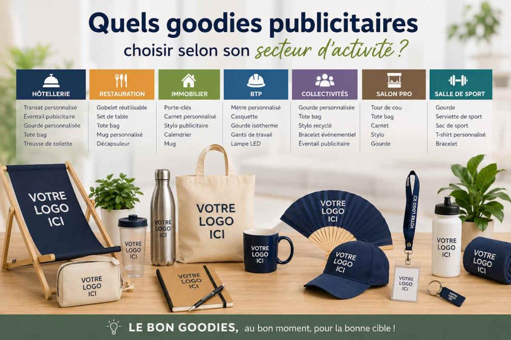 Goodies publicitaires selon les secteurs