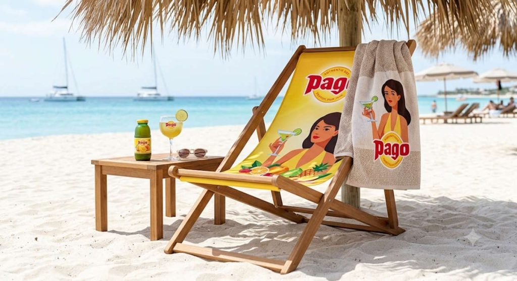 TRansat publicitaire en bois