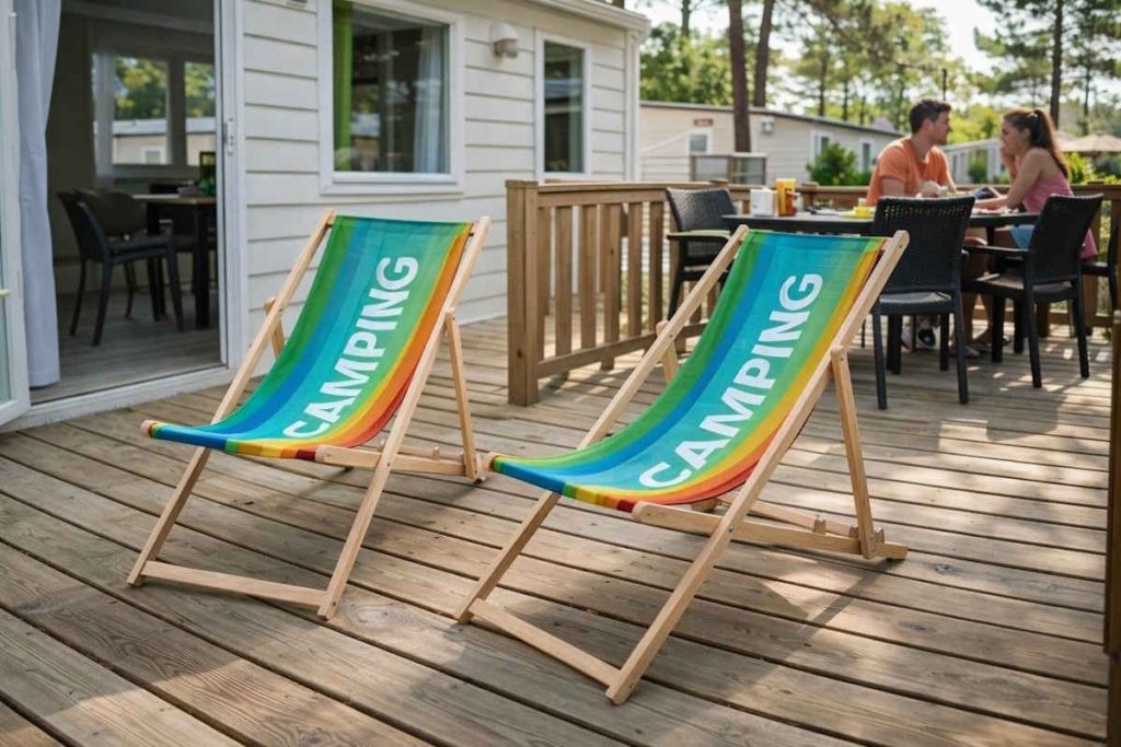 Transat en bois camping