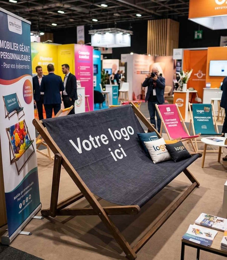 Transat géant personnalisé salon de professionnel