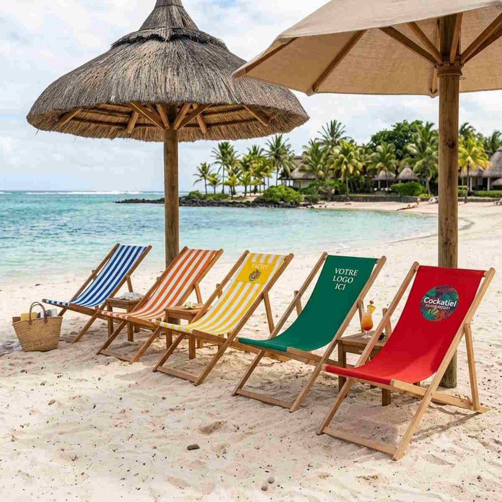 Transat personnalisé en bois