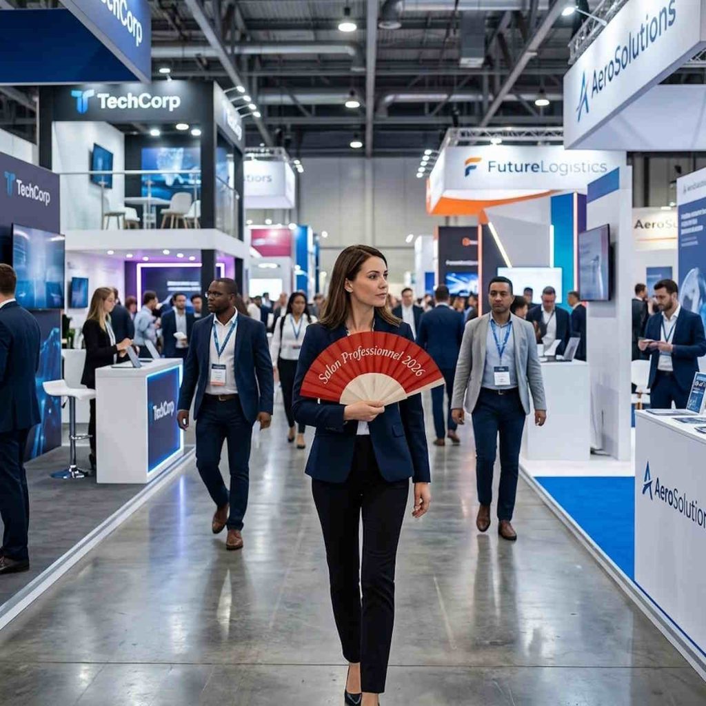 Eventail publicitaire salon de professionnel 2026