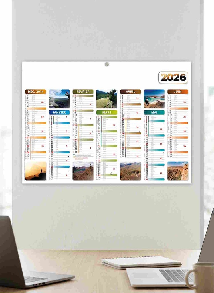 Calendrier personnalisé goodies d'entreprise