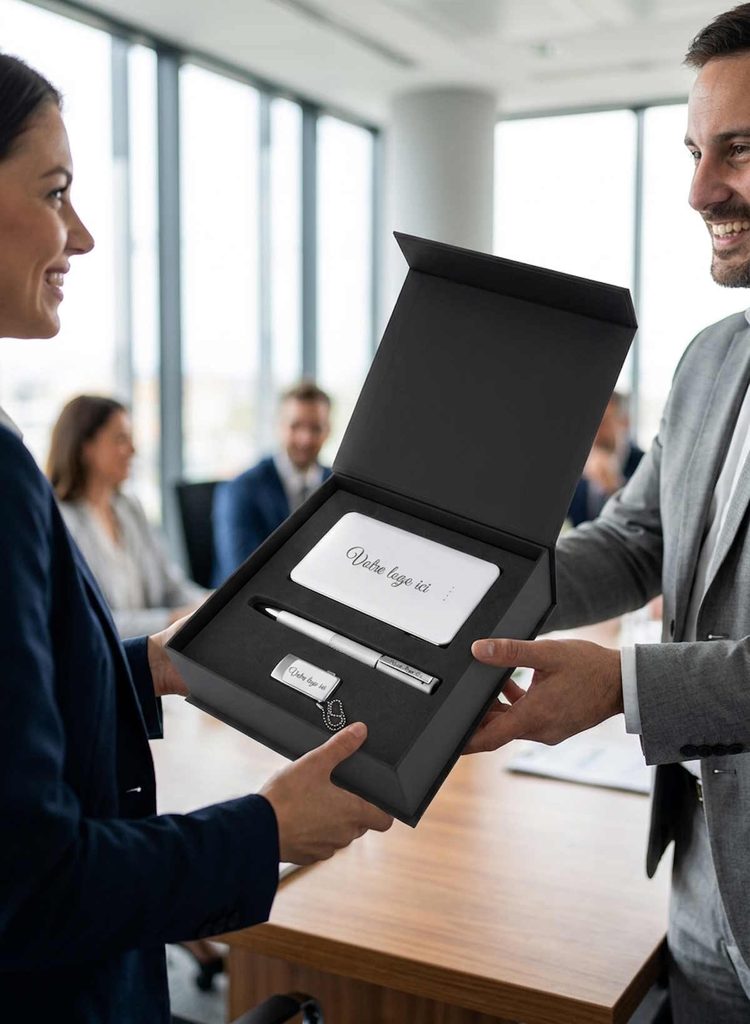 Coffret de goodies d'entreprise