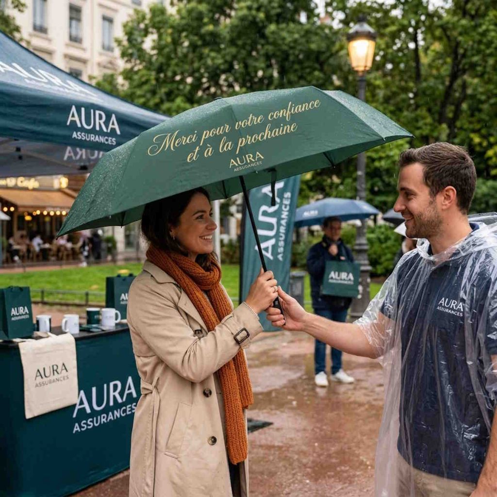 Parapluie goodies clients